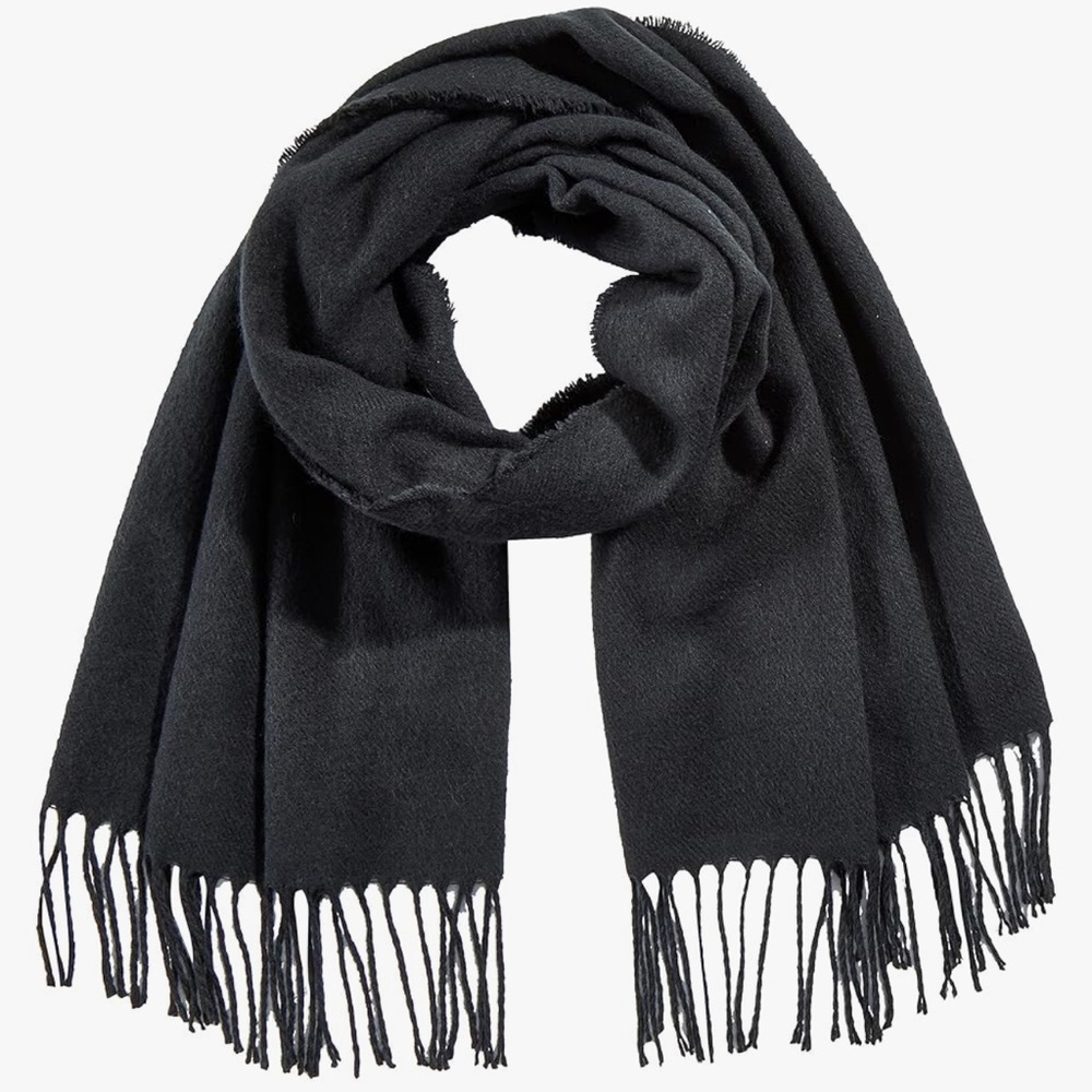Amazon Essentials Unisex Adults' Oversized Woven Scarf With Fringe